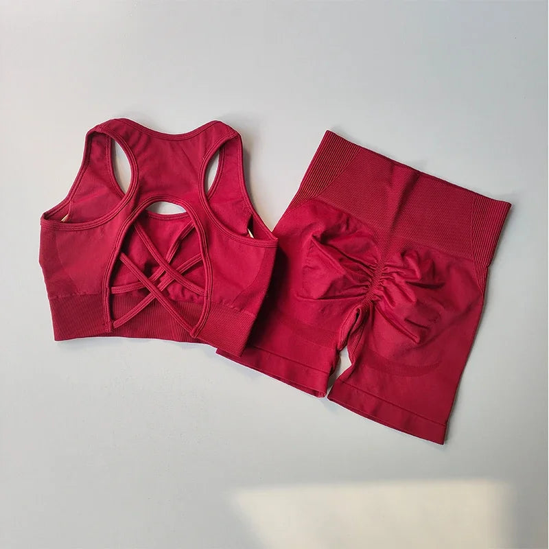 2 PCS Women's Seamless gym Set