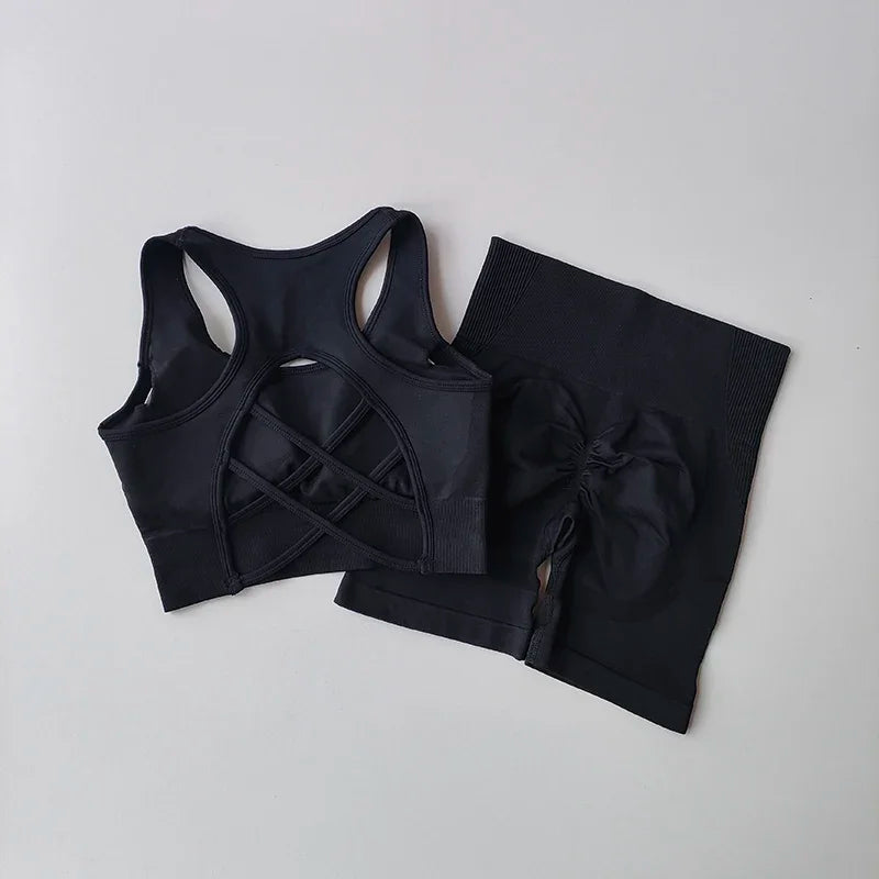 2 PCS Women's Seamless gym Set