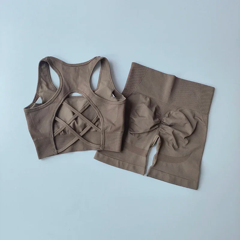 2 PCS Women's Seamless gym Set