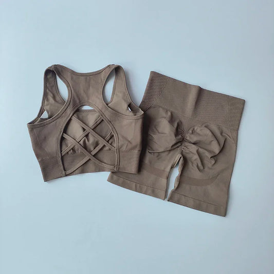 2 PCS Women's Seamless gym Set